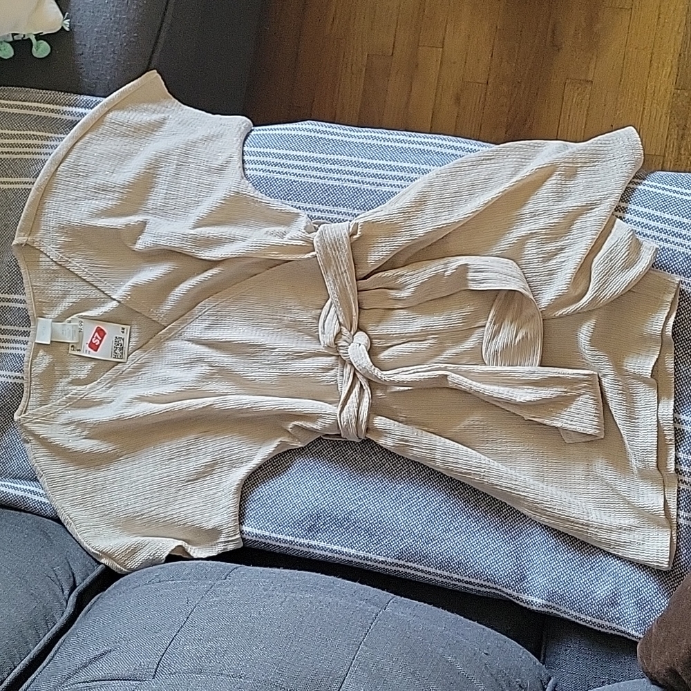 H&M cream romper, size S.